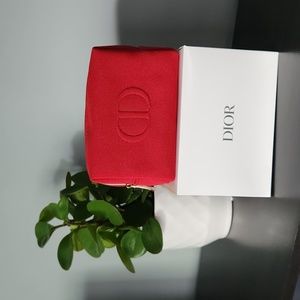 DIOR Red Make-up Trousse Pouch/Cosmetic Bag - New in Box